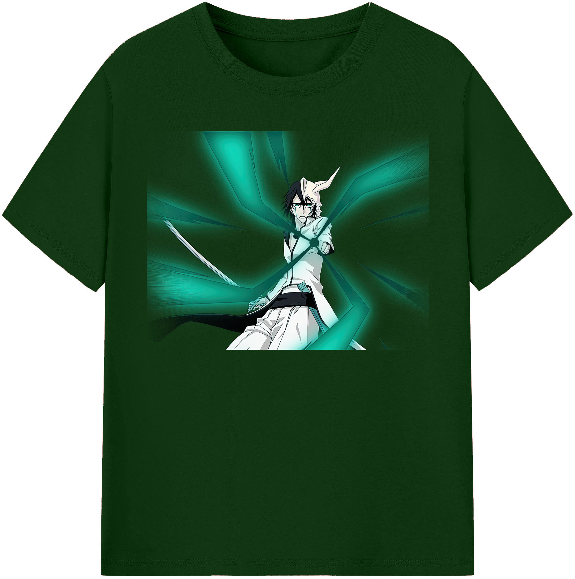 （画像用） ブリーチ ウルキオラ·シファー BLEACH Ulquiorra cifer 綿100％半袖Tシャツ（フロントプリント）